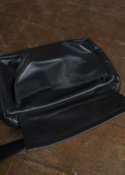 ANN DEMEULEMEESTER CALF LEATHER WAIST BAG
