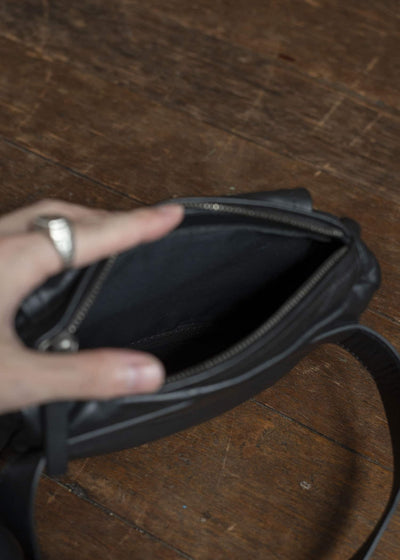 ANN DEMEULEMEESTER CALF LEATHER WAIST BAG