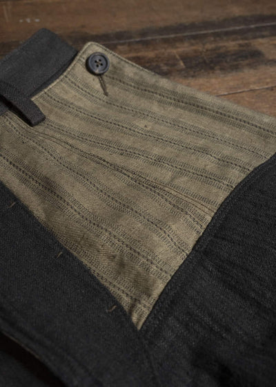 ZIGGY CHEN COLLAGED TROUSERS 0M2630553