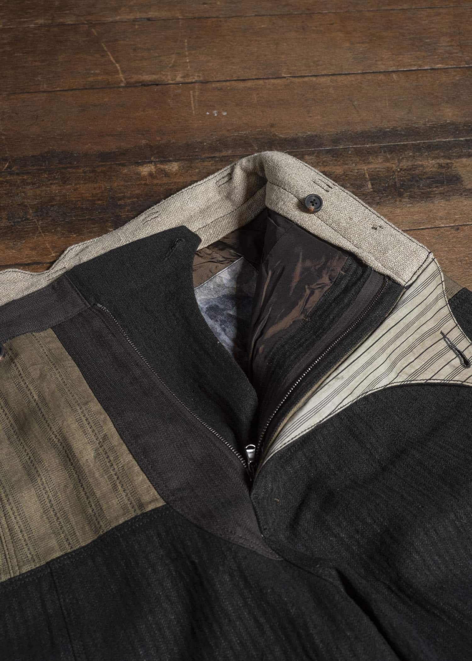 ZIGGY CHEN COLLAGED TROUSERS 0M2630553