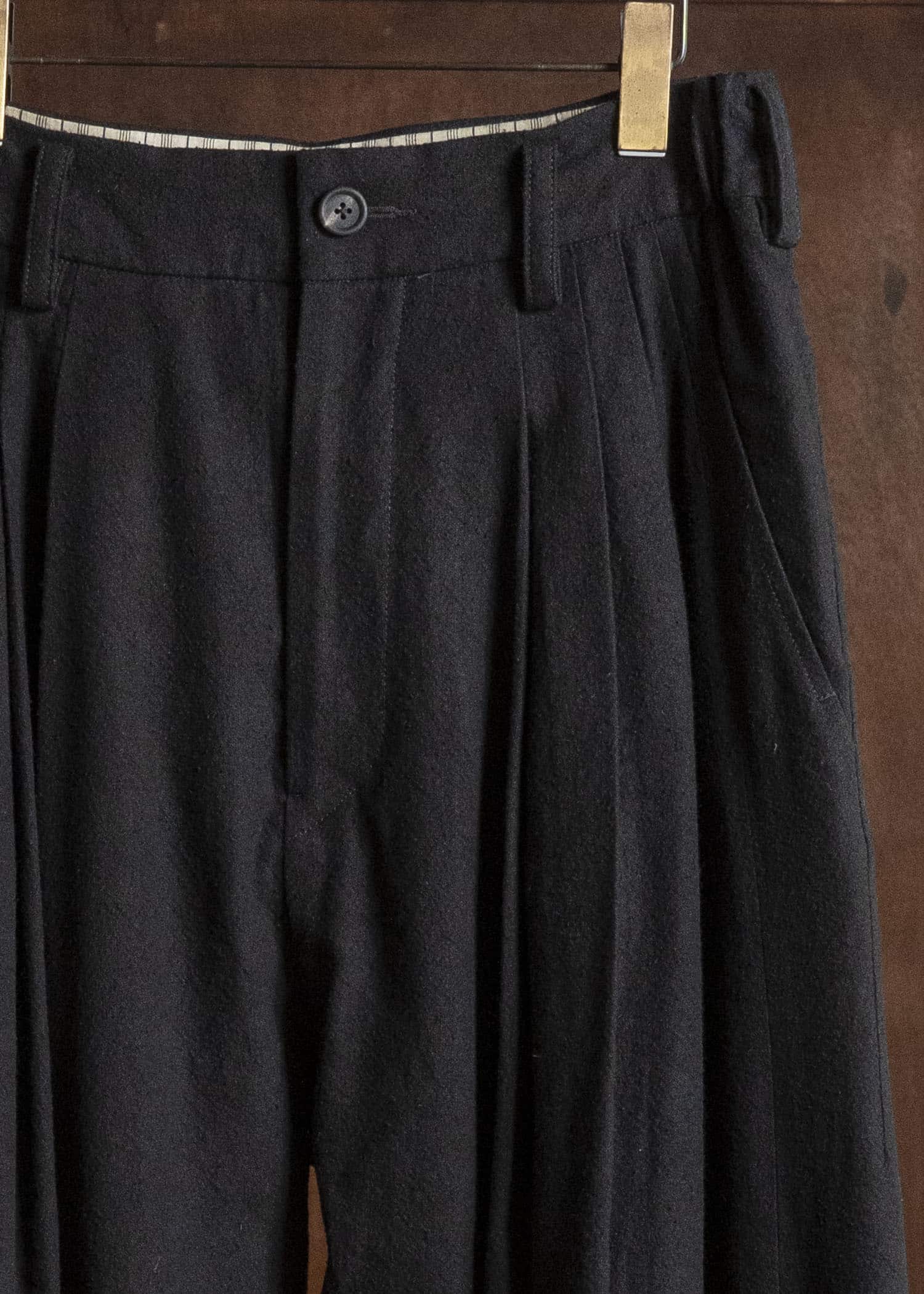 ZIGGY CHEN WIDE-LEG TROUSERS WITH PULL TABS 0M2630514