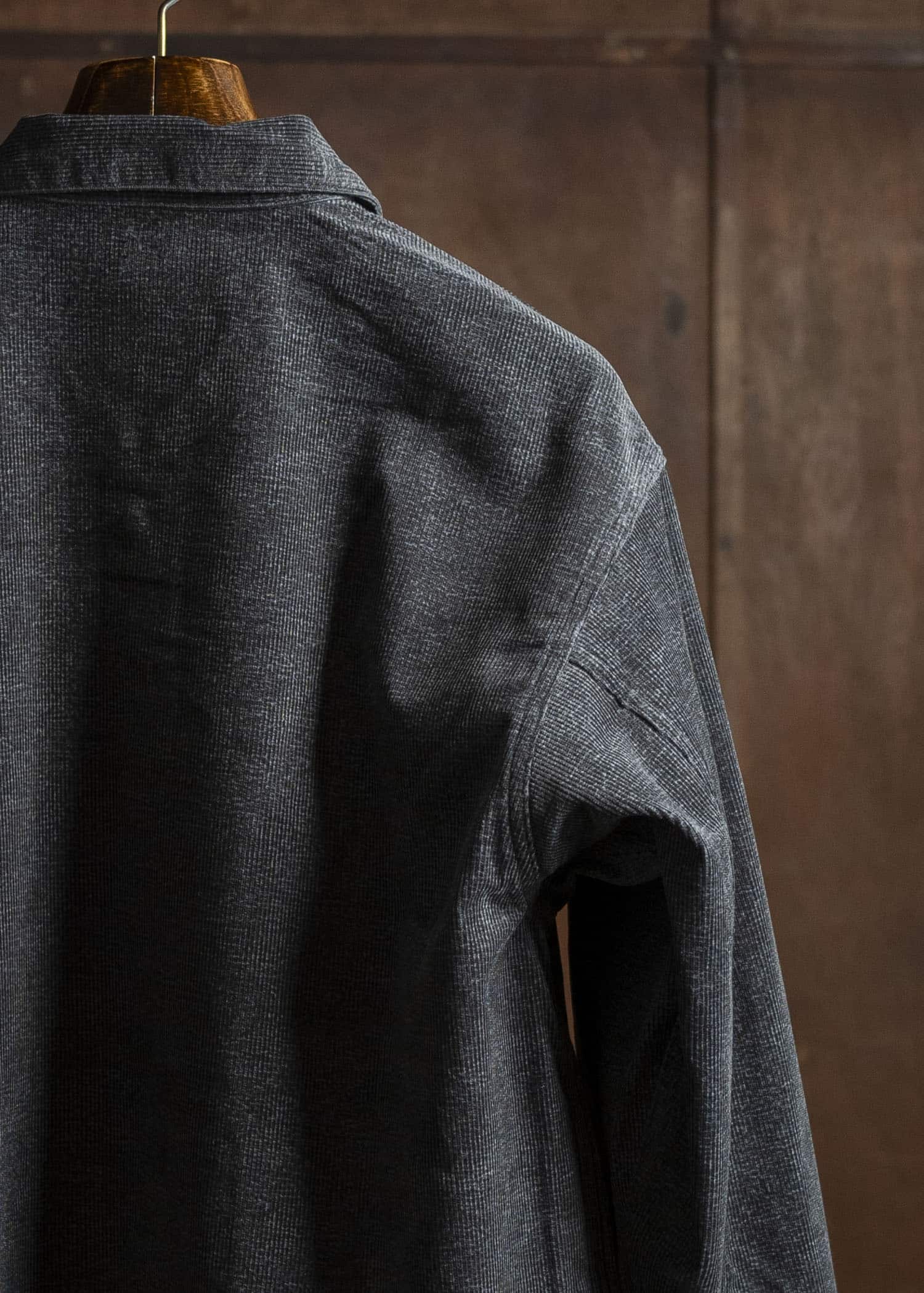 Taiga Takahashi Lot.303-Melange Brown Cover all Jacket Melange Charcoal