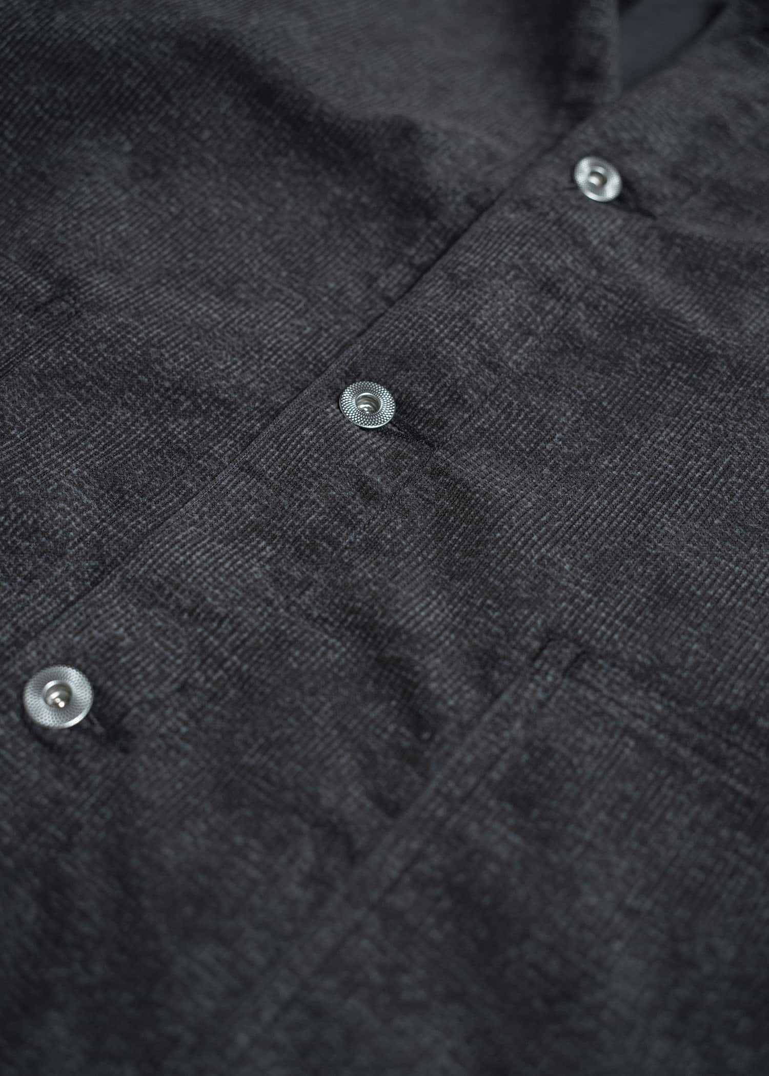 Taiga Takahashi Lot.303-Melange Brown Cover all Jacket Melange Charcoal