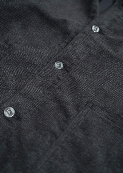 Taiga Takahashi Lot.303-Melange Brown Cover all Jacket  Melange Charcoal