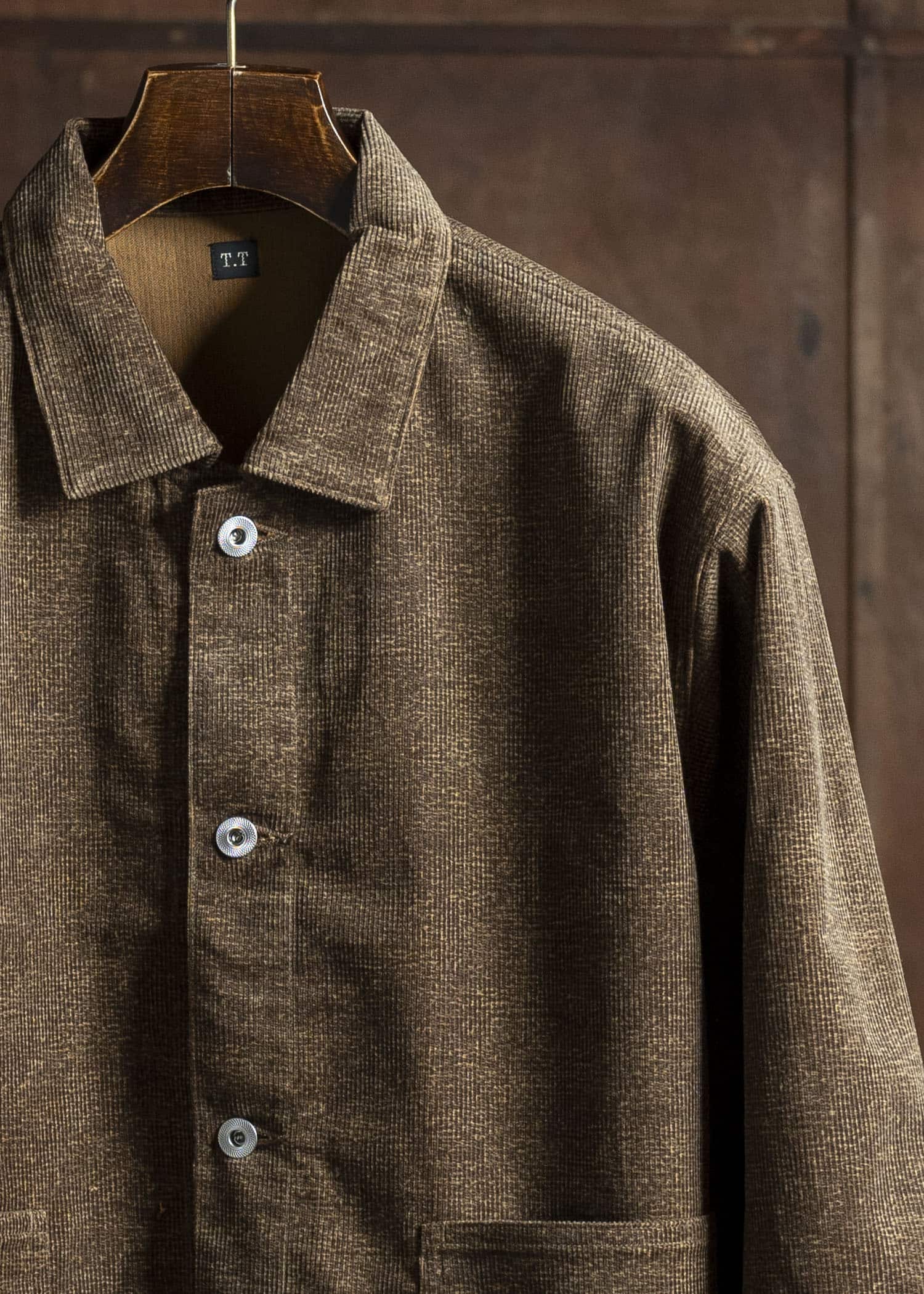 Taiga Takahashi Lot.303-Melange Brown Cover all Jacket  Melange Brown