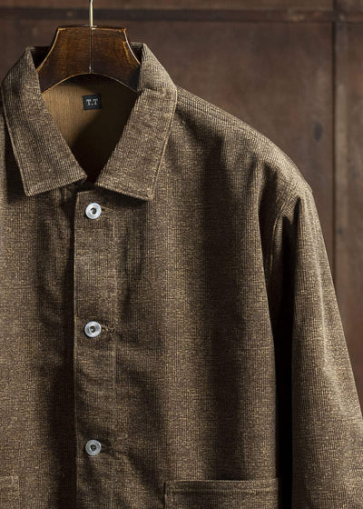 Taiga Takahashi Lot.303-Melange Brown Cover all Jacket  Melange Brown