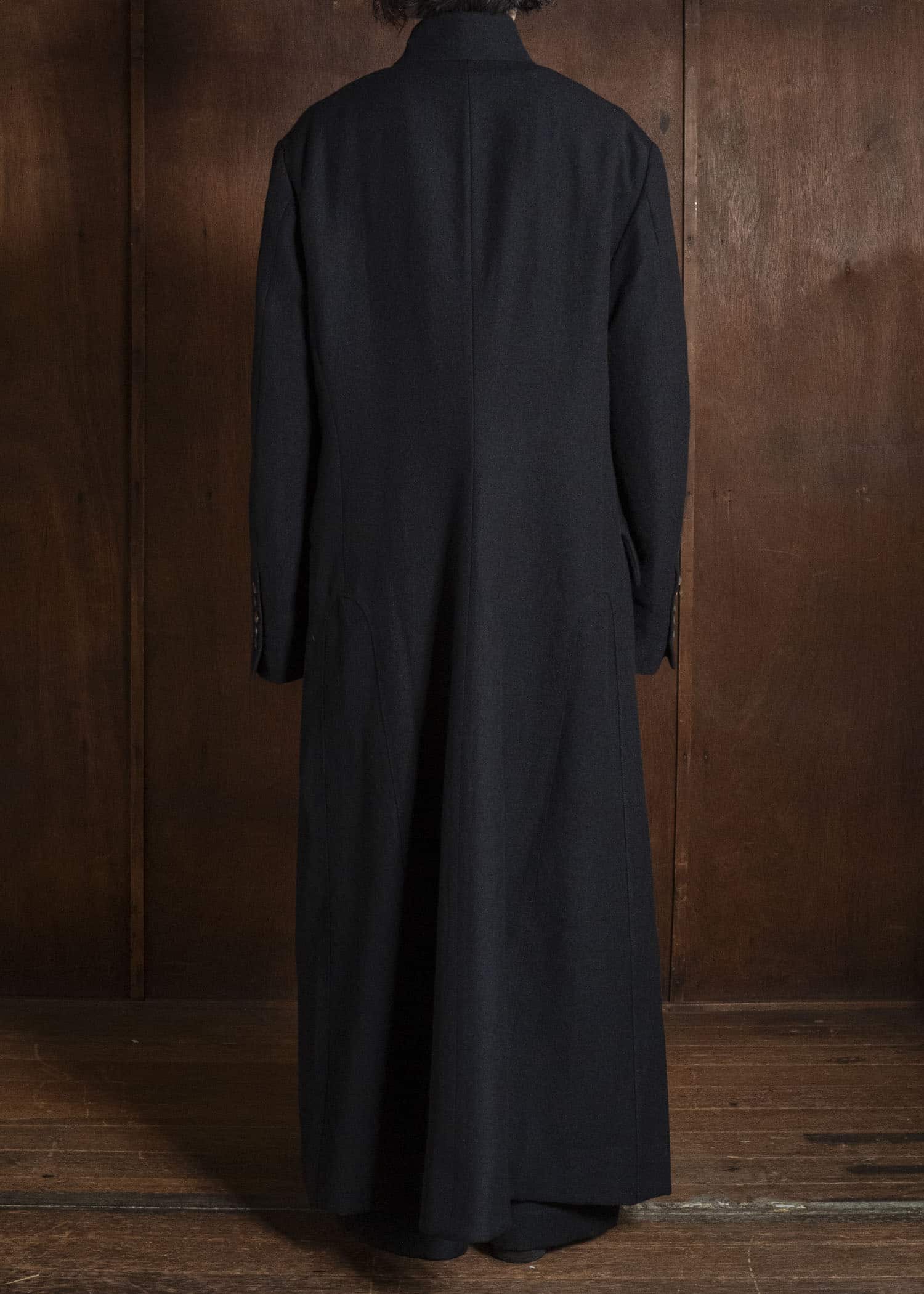 ZIGGY CHEN EXTRA LONG STAND COLLAR COAT 0M2631116