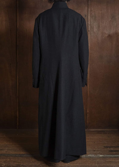 ZIGGY CHEN EXTRA LONG STAND COLLAR COAT 0M2631116
