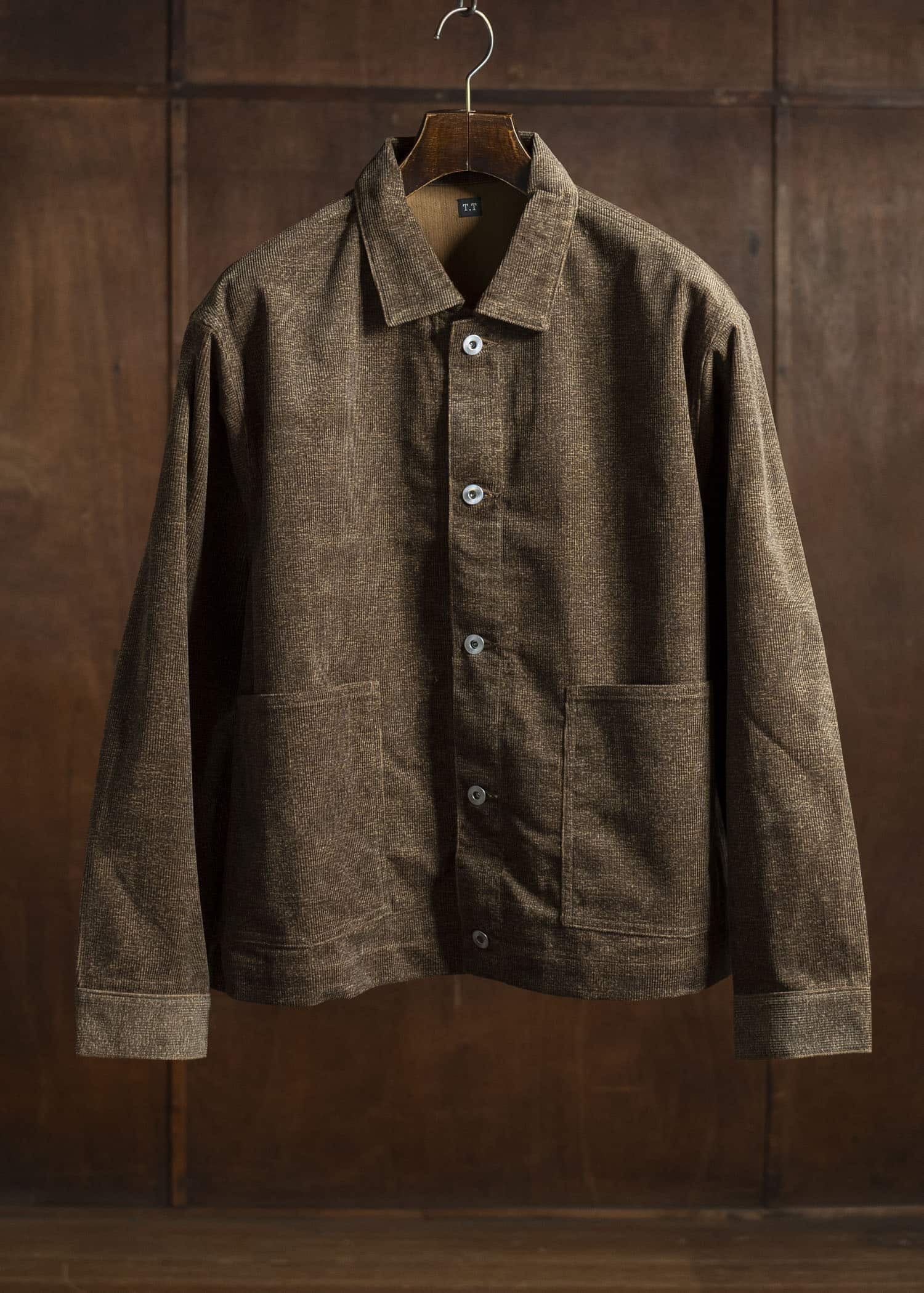 Taiga Takahashi Lot.303-Melange Brown Cover all Jacket  Melange Brown