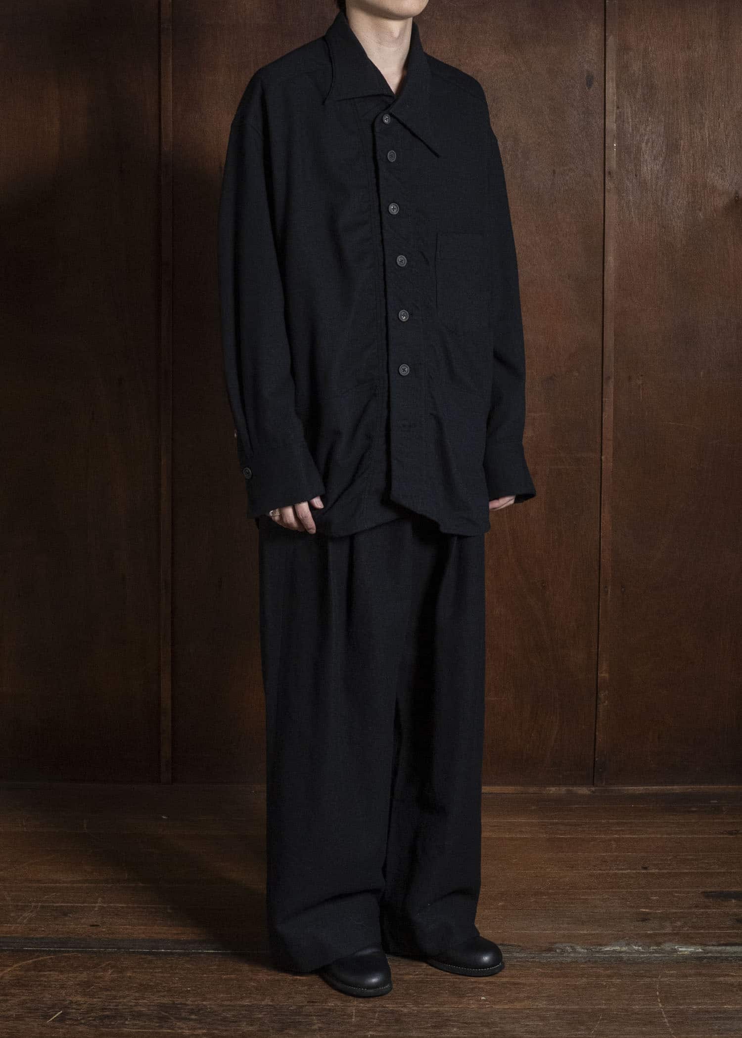 ZIGGY CHEN ASYMMETRIC COLLAR SHIRT 0M2630729