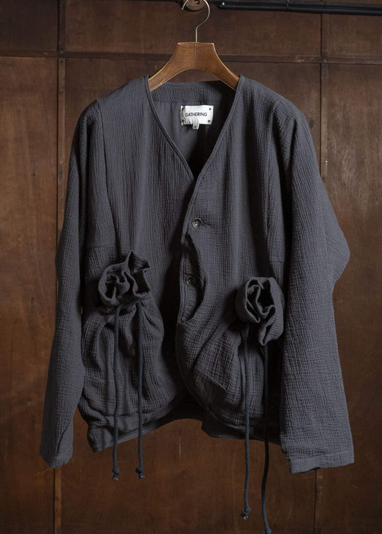 Gathering Textiles Beekeeper Jacket Organic Double Gauze Cotton , Cotton Lining BKJ01-DG-BK