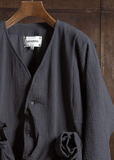 Gathering Textiles Beekeeper Jacket Organic Double Gauze Cotton , Cotton Lining BKJ01-DG-BK