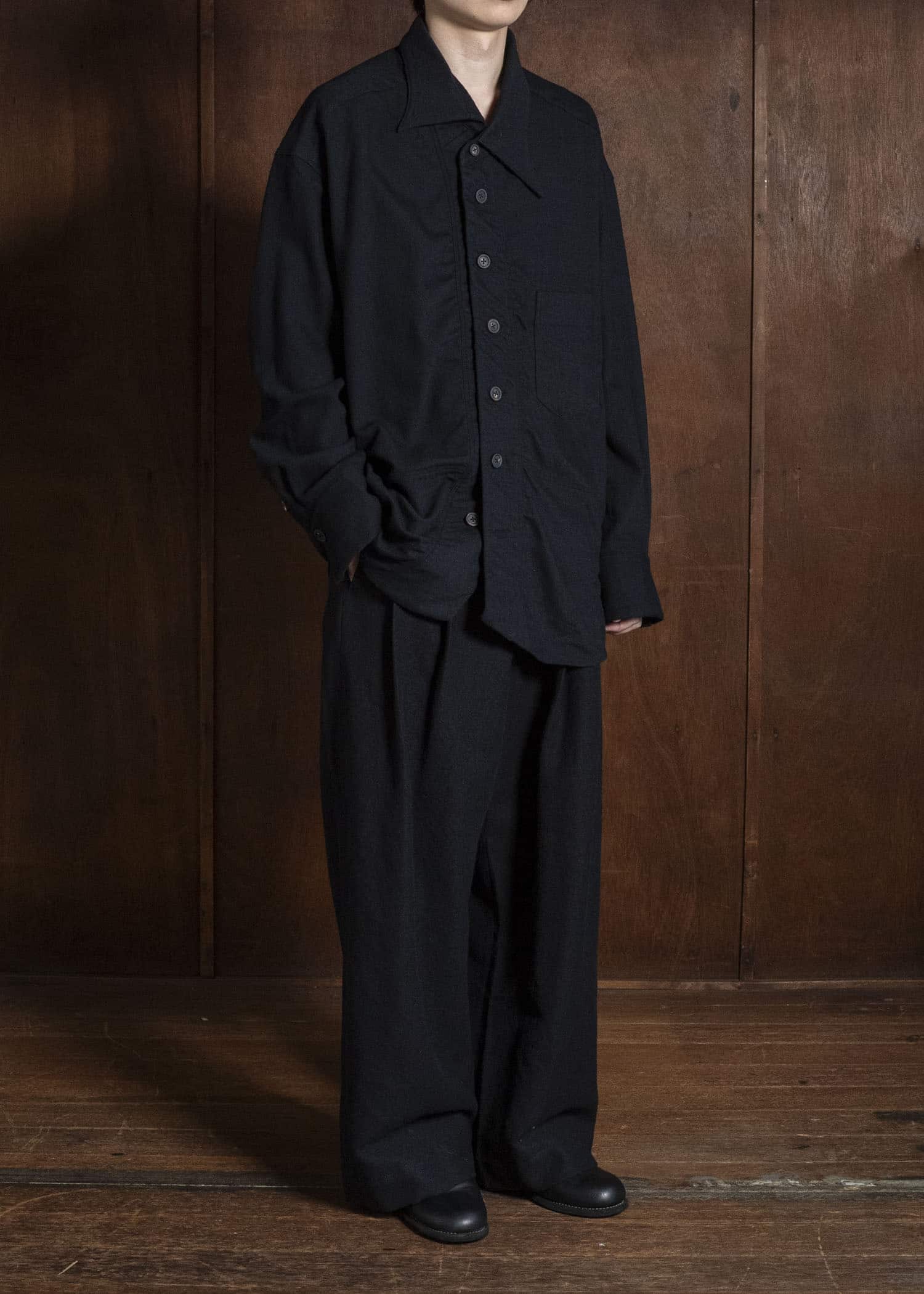 ZIGGY CHEN ASYMMETRIC COLLAR SHIRT 0M2630729