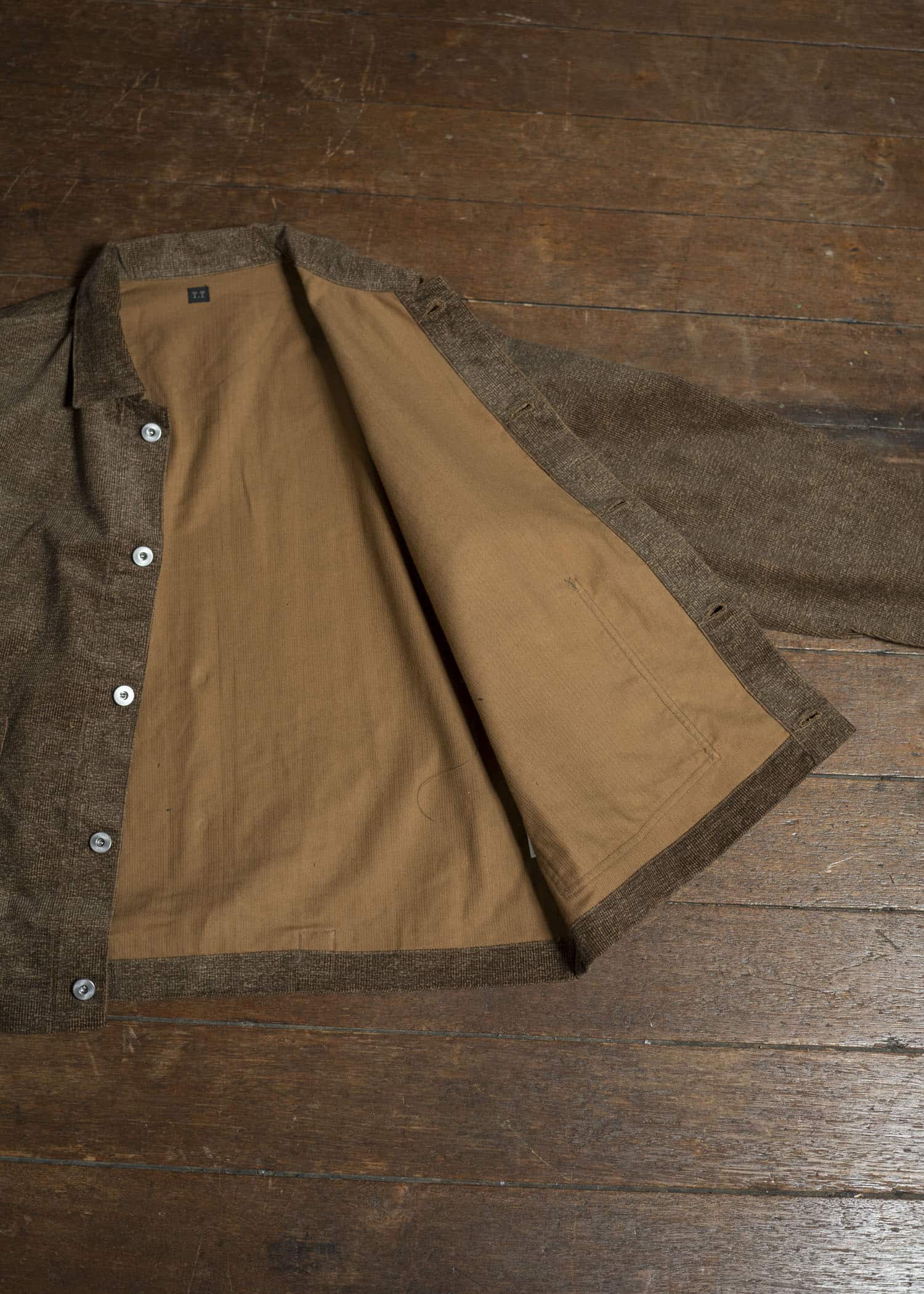 Taiga Takahashi Lot.303-Melange Brown Cover all Jacket  Melange Brown