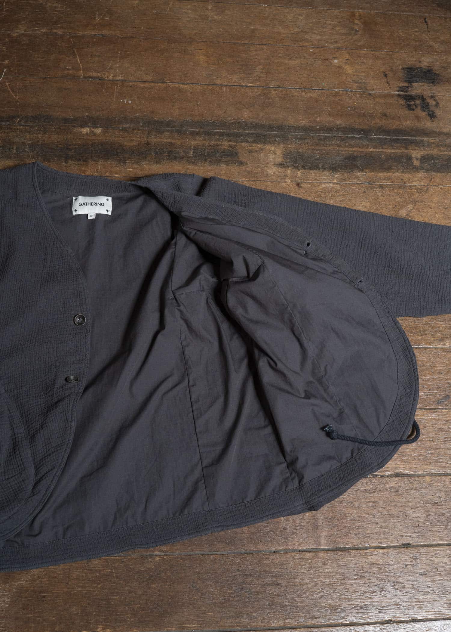 Gathering Textiles Beekeeper Jacket Organic Double Gauze Cotton , Cotton Lining BKJ01-DG-BK