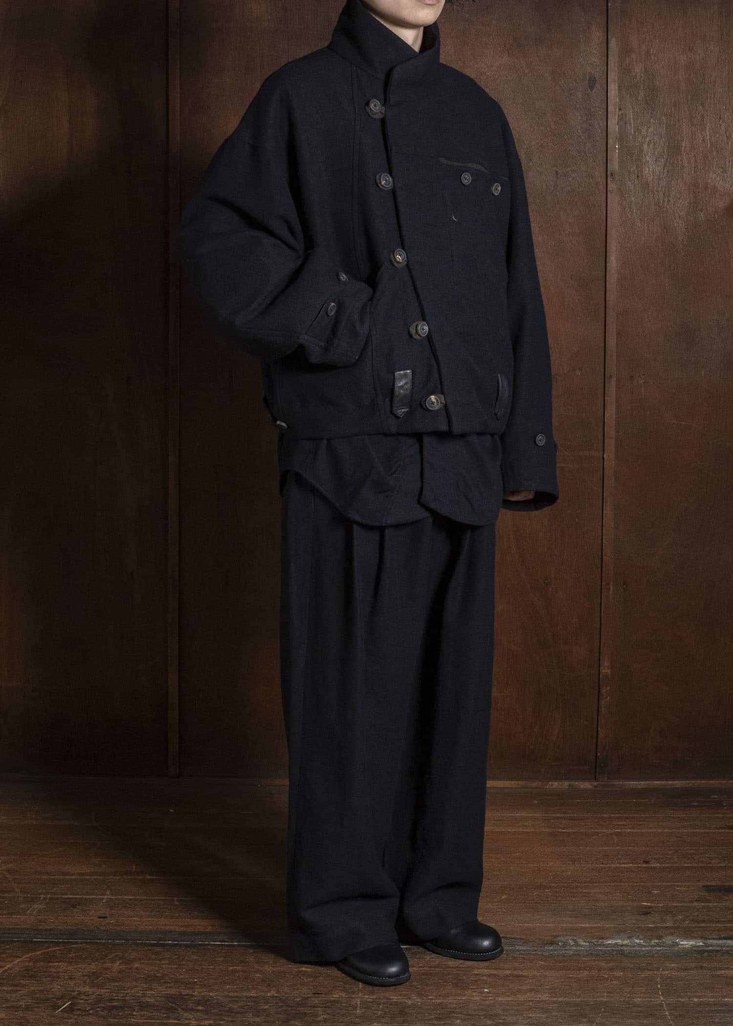 ZIGGY CHEN ASYMMETRIC ''HIDDEN ARC'' JACKET 0M2630951