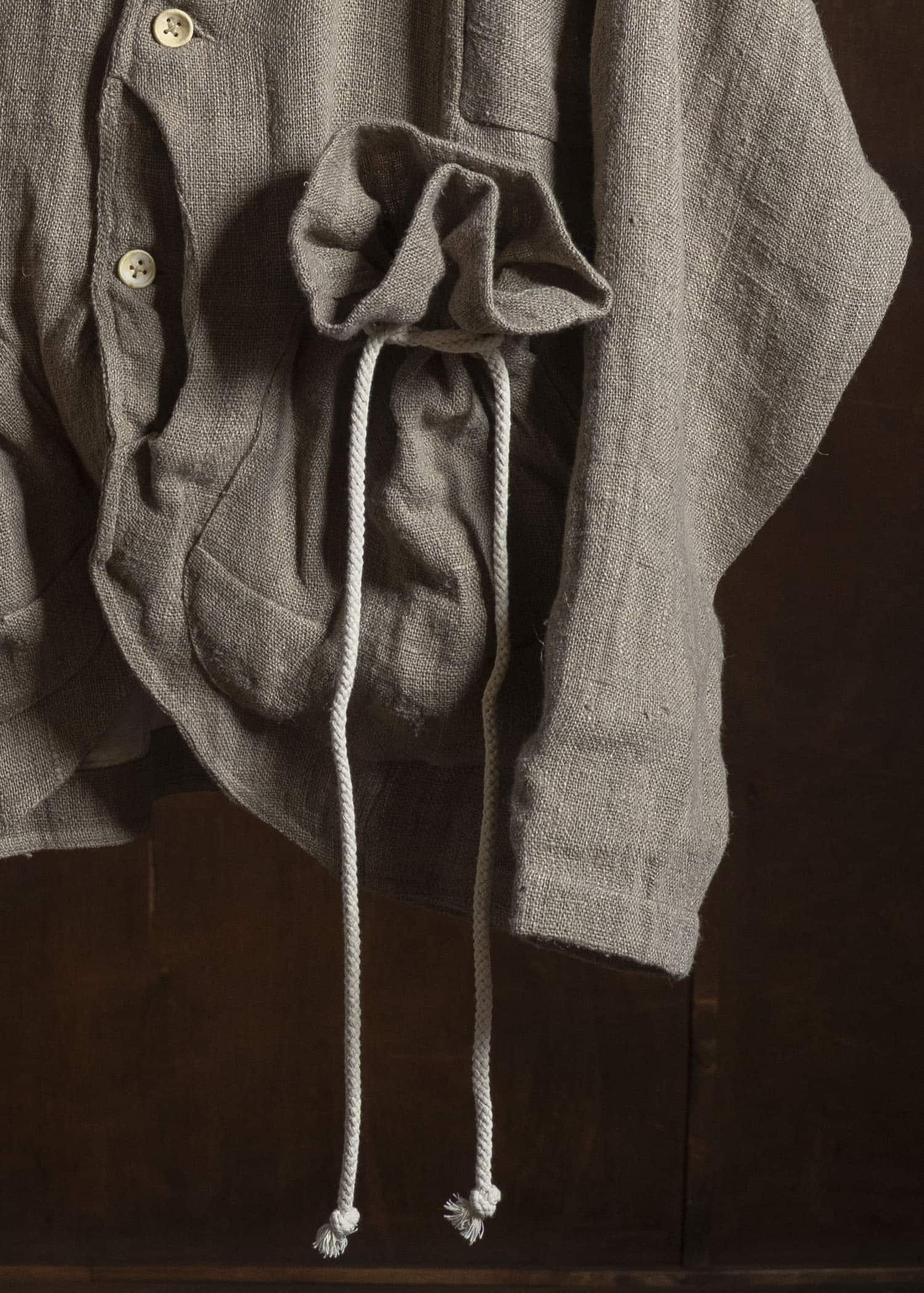 Gathering Textiles Beekeeper Jacket Handwoven Hemp , Organic Cotton Poplin Linig BKJ01-HE-BR