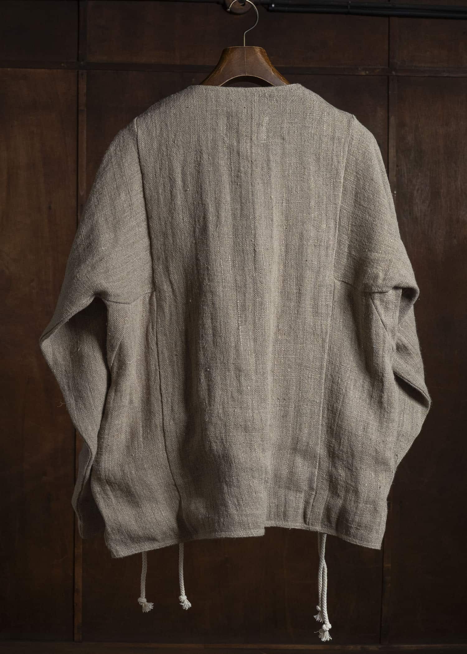 Gathering Textiles Beekeeper Jacket Handwoven Hemp , Organic Cotton Poplin Linig BKJ01-HE-BR