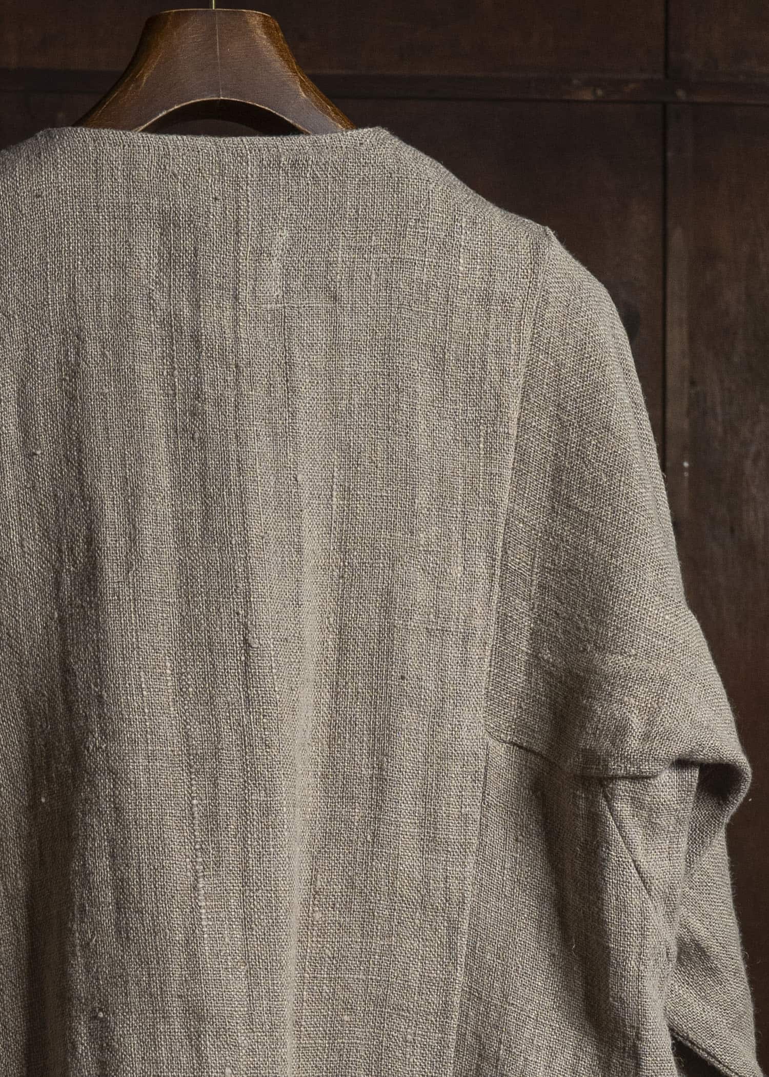 Gathering Textiles Beekeeper Jacket Handwoven Hemp , Organic Cotton Poplin Linig BKJ01-HE-BR