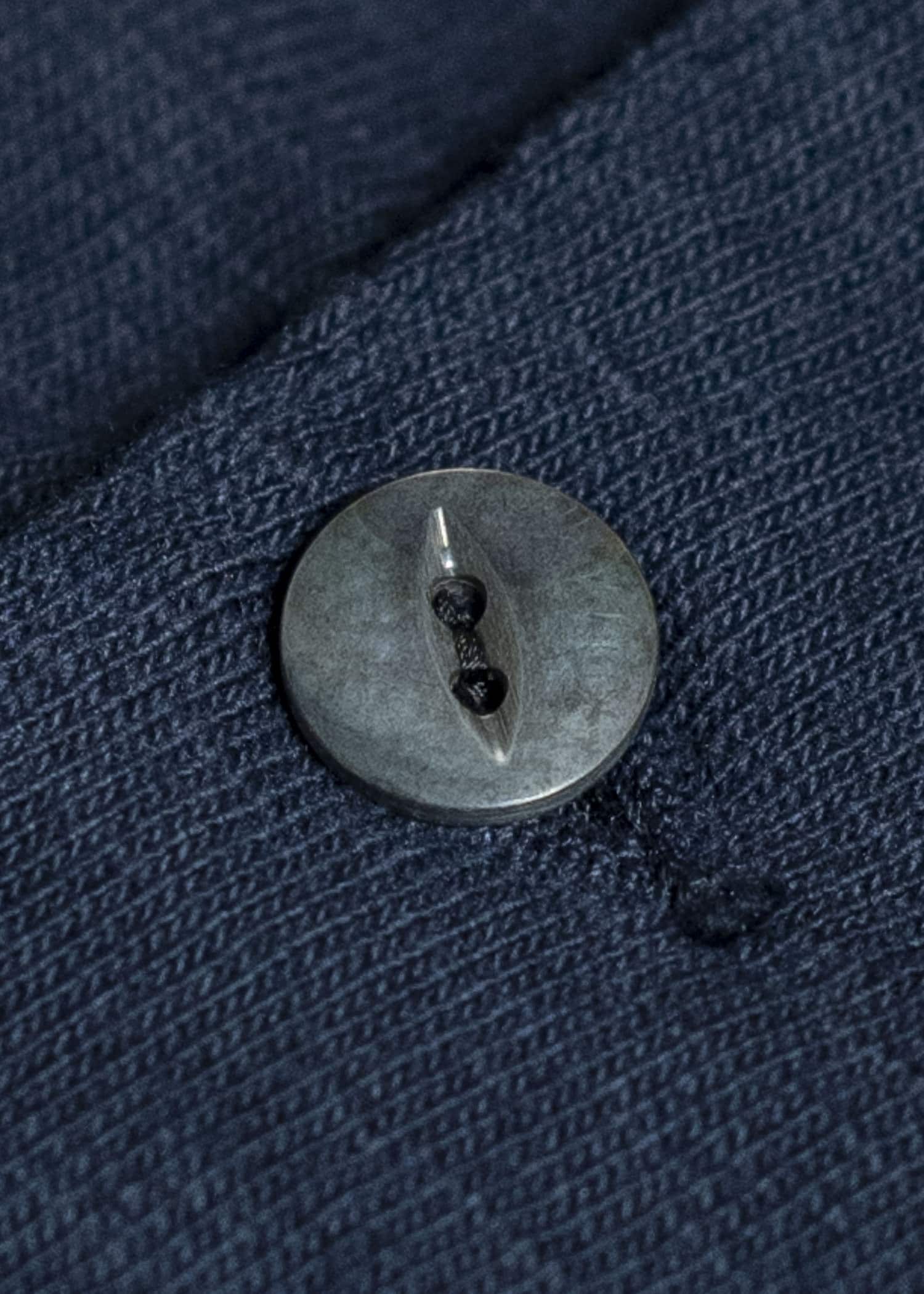 Taiga Takahashi Lot.618 Side Henley Neck Shirt NAVY