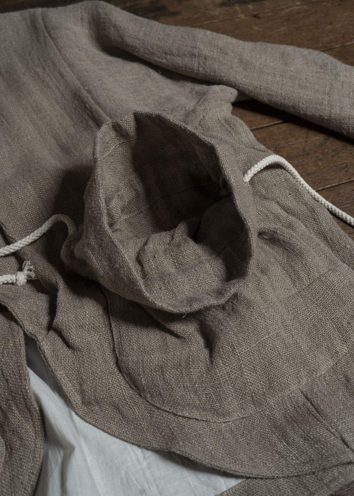 Gathering Textiles Beekeeper Jacket Handwoven Hemp , Organic Cotton Poplin Linig BKJ01-HE-BR