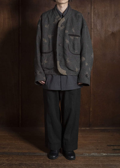 ZIGGY CHEN COLLAGED TROUSERS 0M2630553