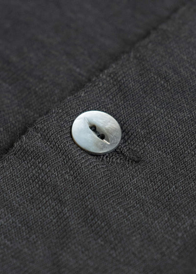 Taiga Takahashi Lot.618 Side Henley Neck Shirt CHARCOAL