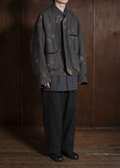 ZIGGY CHEN COLLAGED TROUSERS 0M2630553