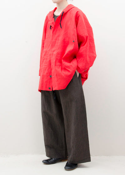 JAN-JAN VAN ESSCHE "PARKA#9"POPPY COARSE HEMP/COTTON