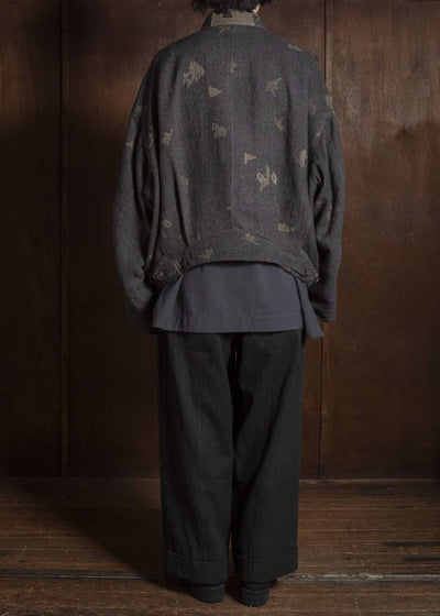 ZIGGY CHEN COLLAGED TROUSERS 0M2630553