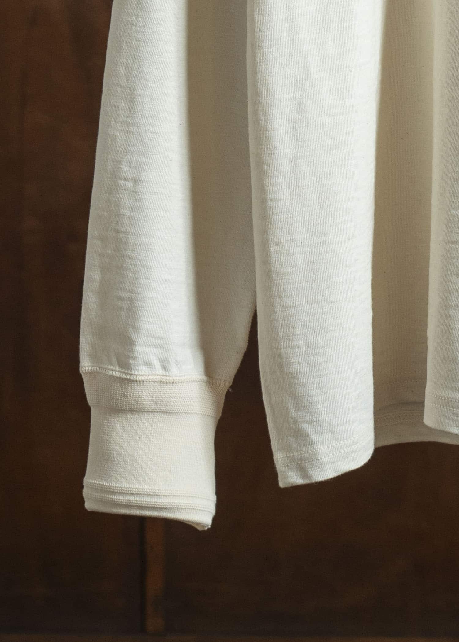 Taiga Takahashi Lot.618 Side Henley Neck Shirt IVORY