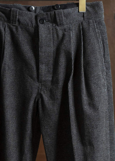 Taiga Takahashi Lot.201 Work Trousers MELANGE CHARCOAL