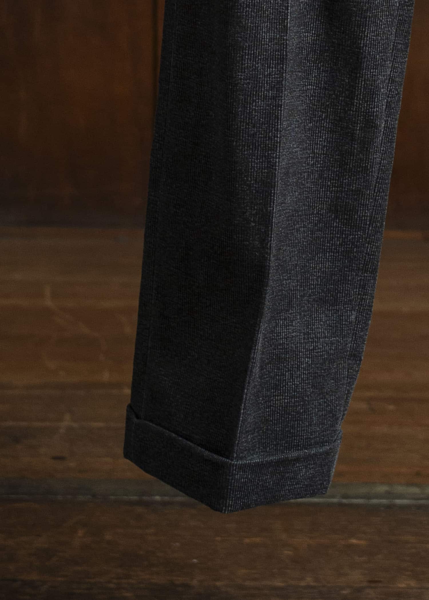 Taiga Takahashi Lot.201 Work Trousers MELANGE CHARCOAL