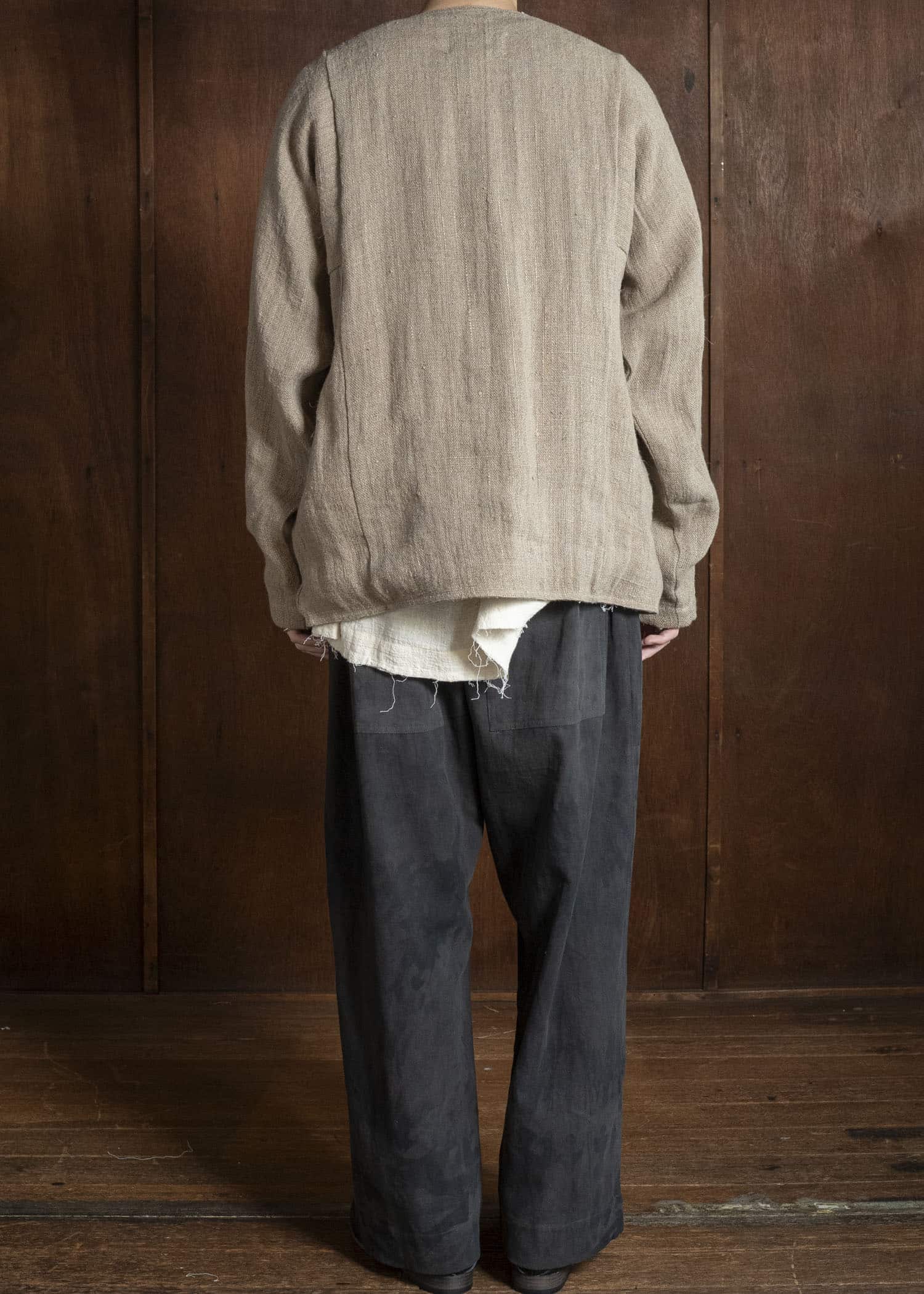 Gathering Textiles Beekeeper Jacket Handwoven Hemp , Organic Cotton Poplin Linig BKJ01-HE-BR