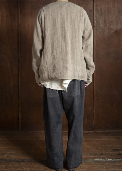 Gathering Textiles Beekeeper Jacket Handwoven Hemp , Organic Cotton Poplin Linig BKJ01-HE-BR