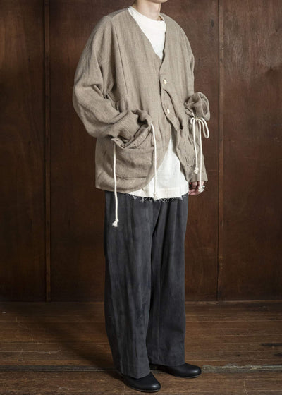 Gathering Textiles Beekeeper Jacket Handwoven Hemp , Organic Cotton Poplin Linig BKJ01-HE-BR