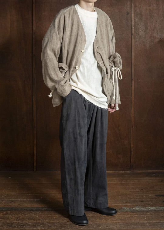 Gathering Textiles Beekeeper Jacket Handwoven Hemp , Organic Cotton Poplin Linig BKJ01-HE-BR