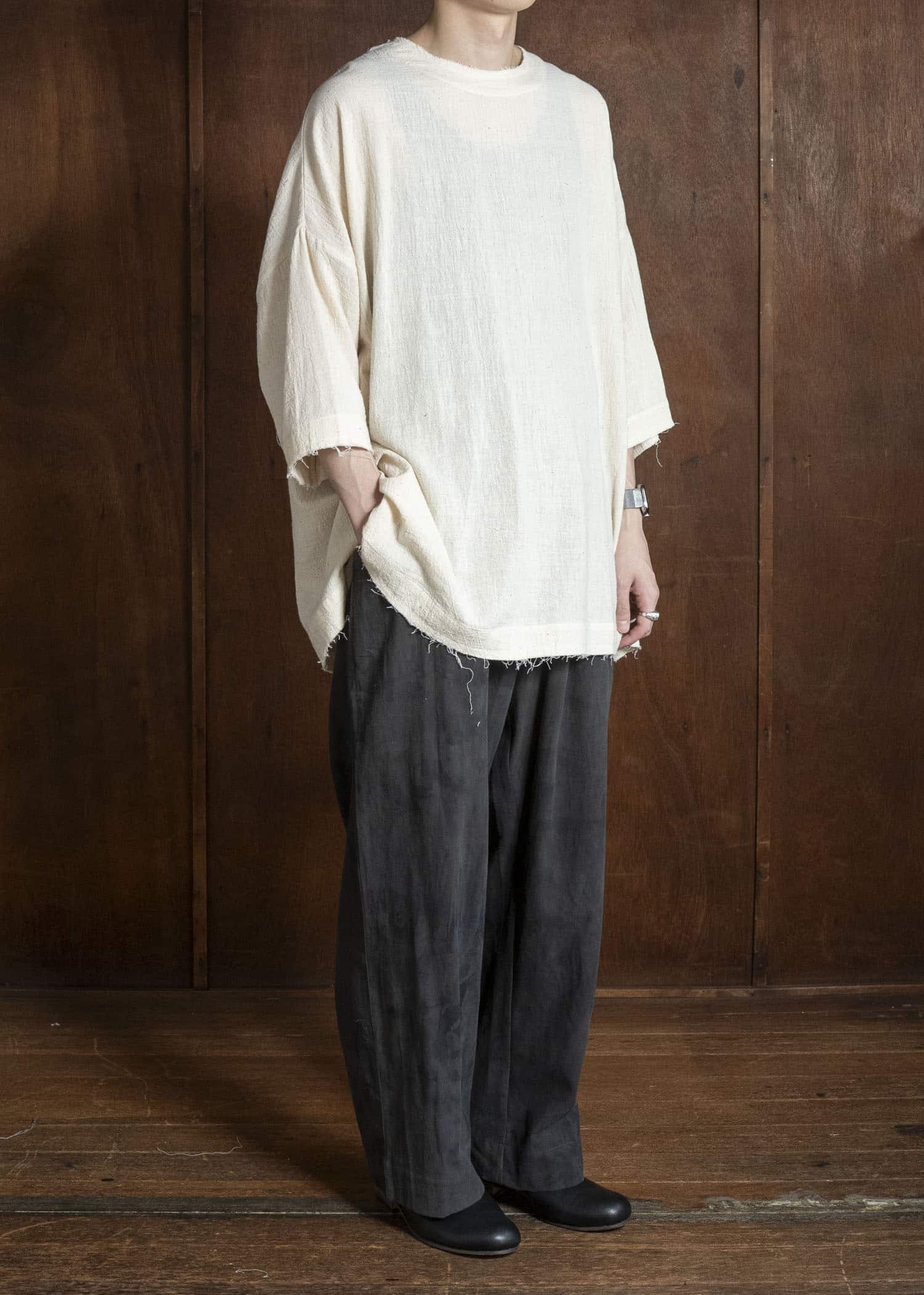 Gathering Textiles Beekeeper T-Shirt Organic Kala Cotton , Natural Finish BKS01-KC-CR