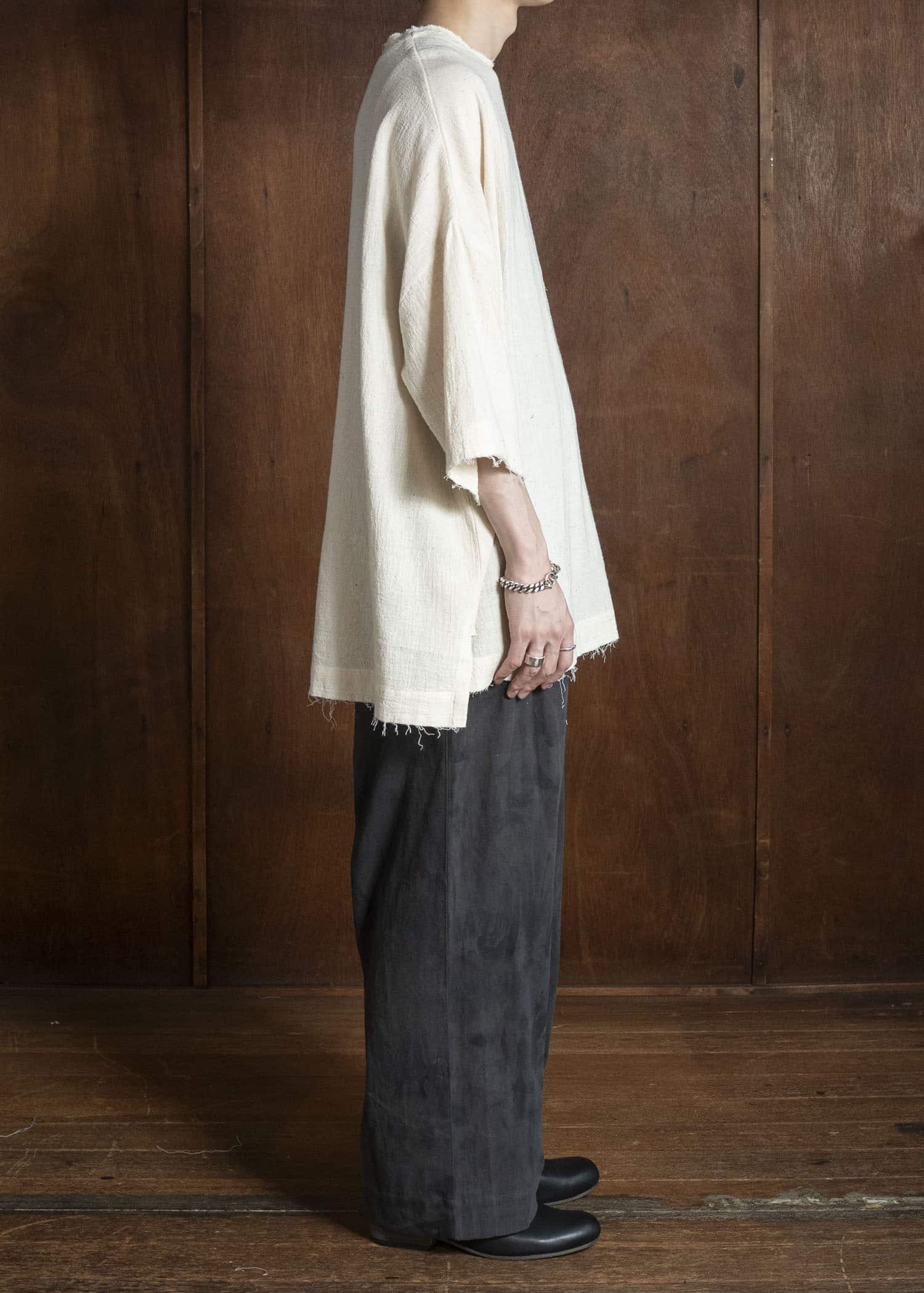 Gathering Textiles Beekeeper T-Shirt Organic Kala Cotton , Natural Finish BKS01-KC-CR