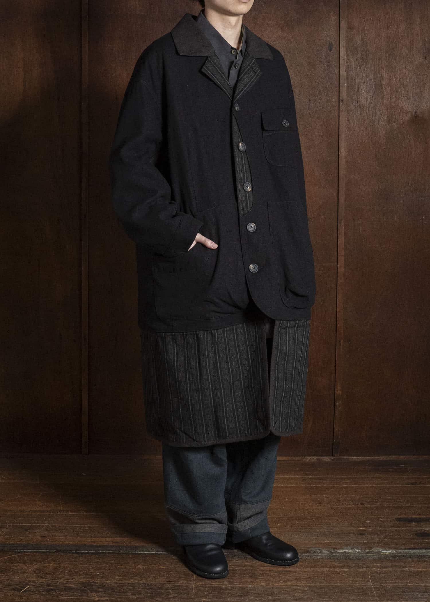 ZIGGY CHEN FOLDED SHORT COAT 0M2631102