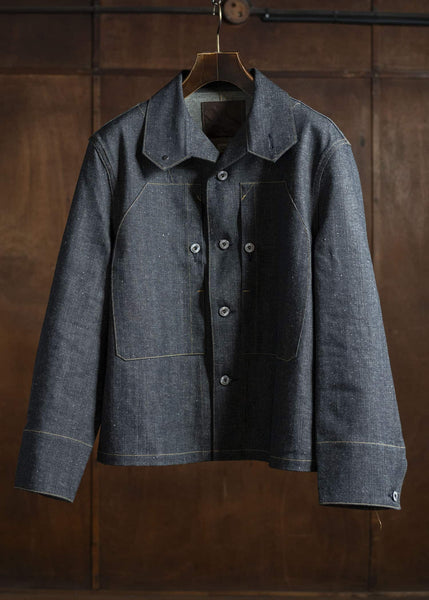 Taiga Takahashi Lot.715 French Navy Mechanic Jacket RAW INDIGO