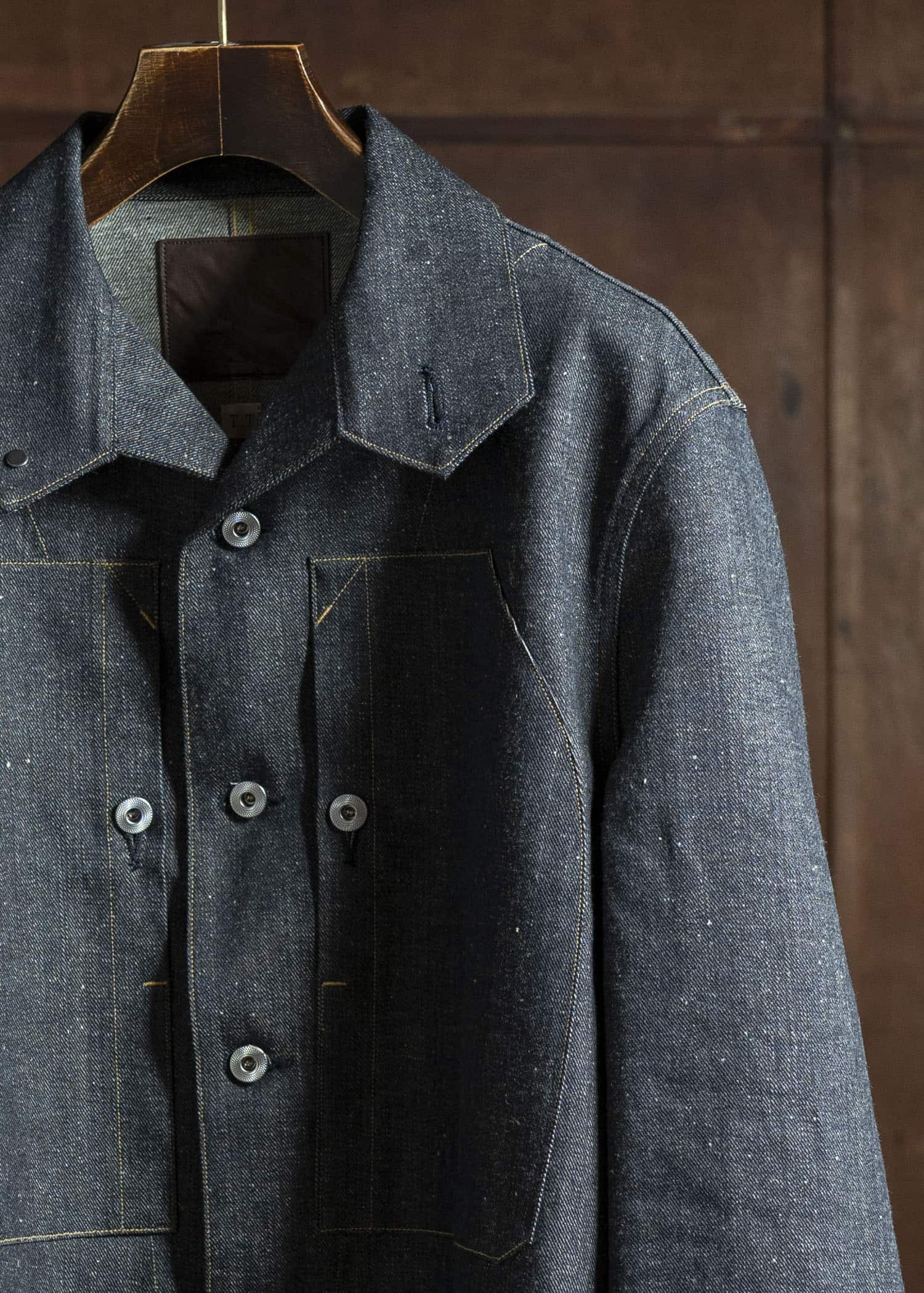 Taiga Takahashi Lot.715 French Navy Mechanic Jacket RAW INDIGO