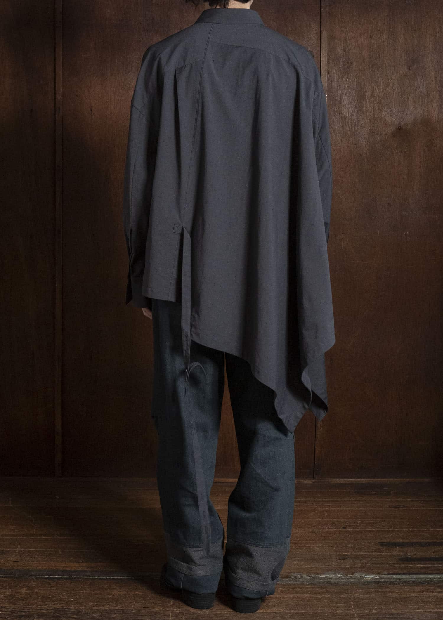 ZIGGY CHEN ASYMMETRIC PONCHO SHIRT 0M2630717