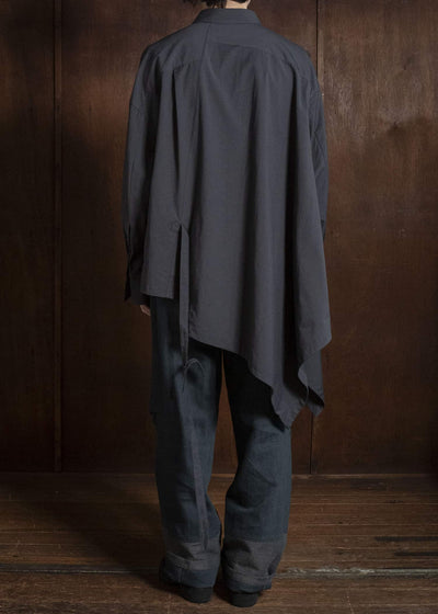 ZIGGY CHEN ASYMMETRIC PONCHO SHIRT 0M2630717