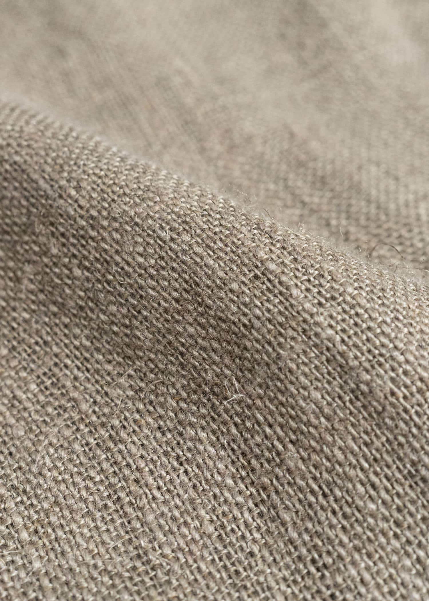 Gathering Textiles Double Bag Handloom Organic Hemp , Dark Creem DB01-HE-BR