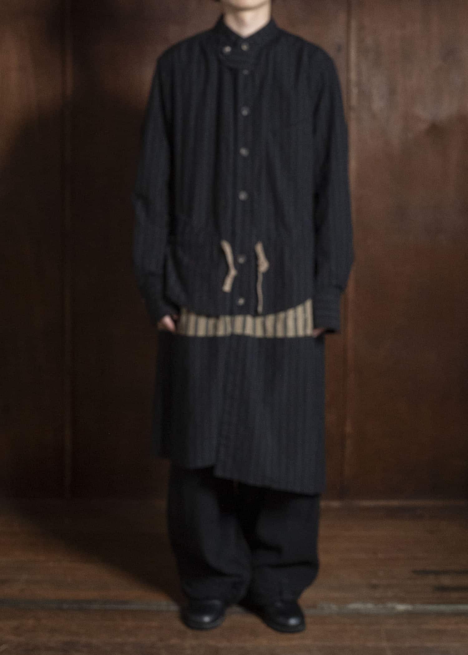 ZIGGY CHEN MANDARIN COLLAR LONG SHIRT 0M2630727