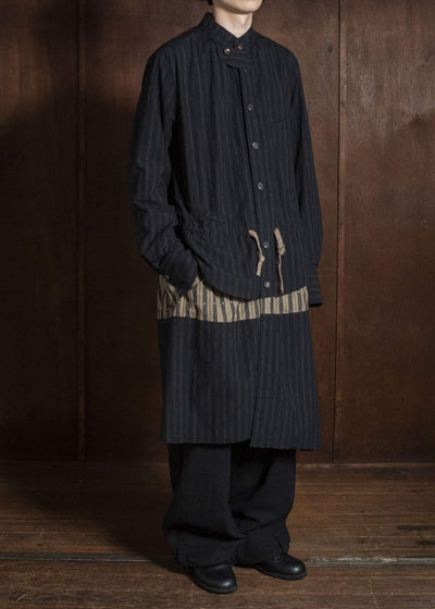 ZIGGY CHEN MANDARIN COLLAR LONG SHIRT 0M2630727