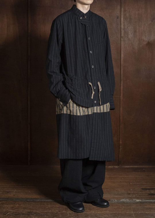 ZIGGY CHEN MANDARIN COLLAR LONG SHIRT 0M2630727