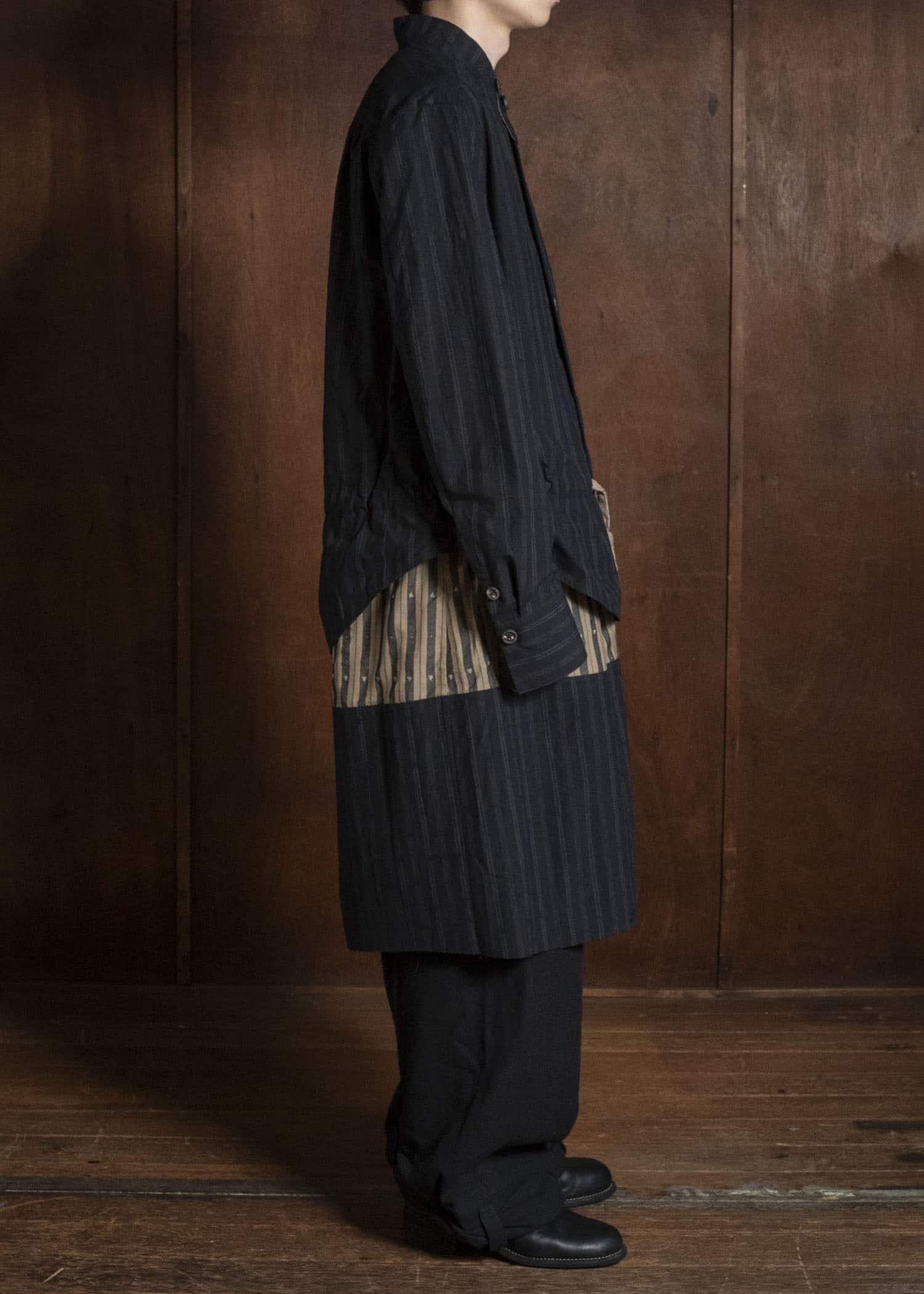 ZIGGY CHEN MANDARIN COLLAR LONG SHIRT 0M2630727