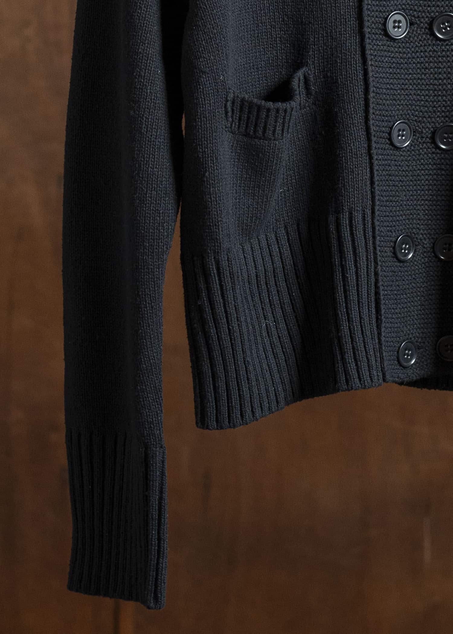 Taiga Takahashi Lot.506 DB Cardigan BLACK